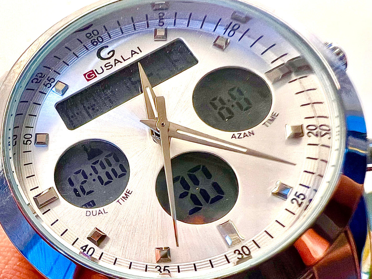 GUSALAI DUAL TIME WATCH Ana-Digi